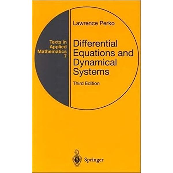 Differential Equations and Dynamical Systems (Texts in Applied